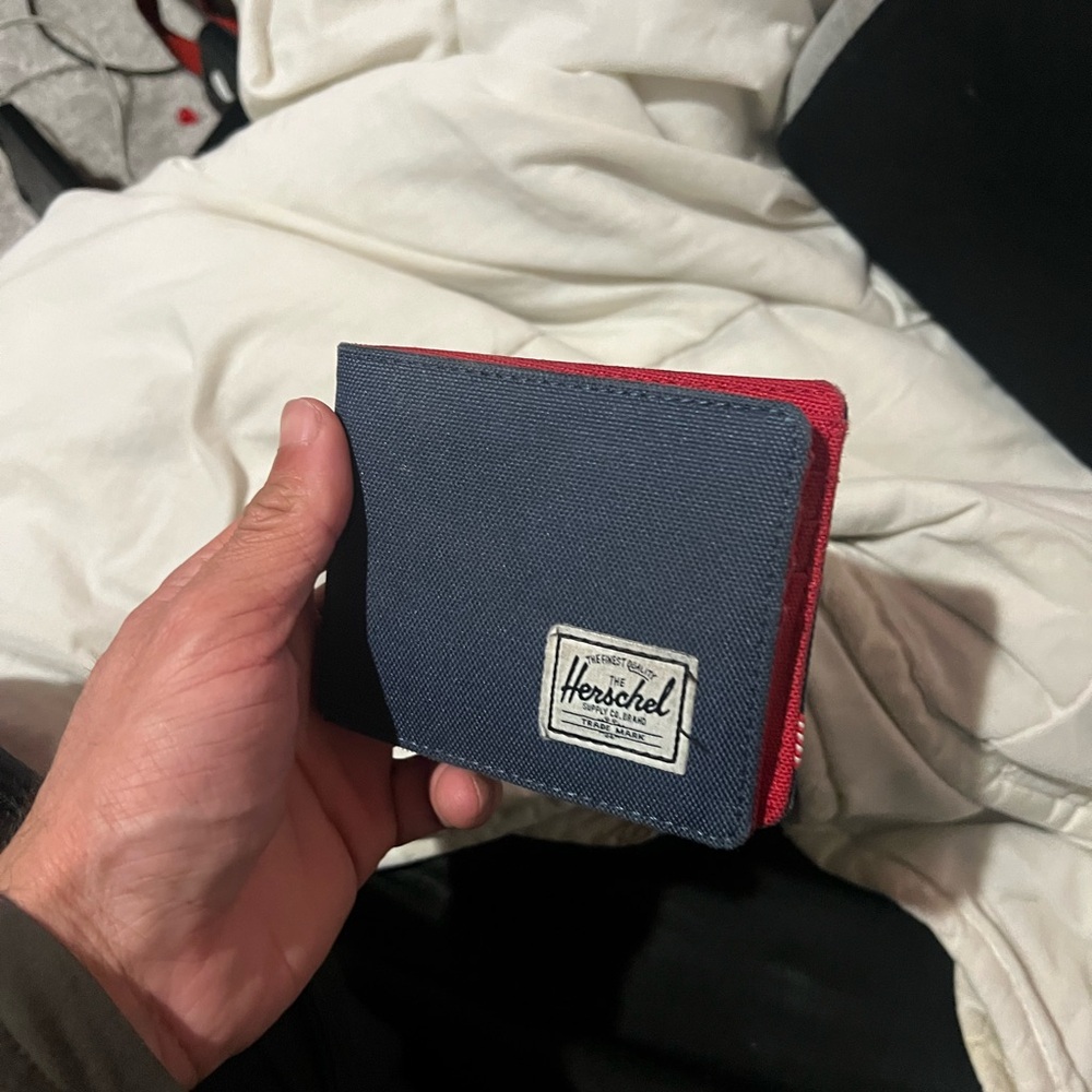 Herschel Supply Company Men's Blue and Red Wallet